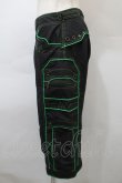 画像3: PUNK / ハーフパンツ  黒ｘグリーン S-25-10-29-058-PU-PA-HR-ZS (3)