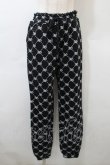 画像1: LOLITA / スウェットパンツ  黒ｘ白 S-25-10-29-060-LO-PA-HR-ZS (1)