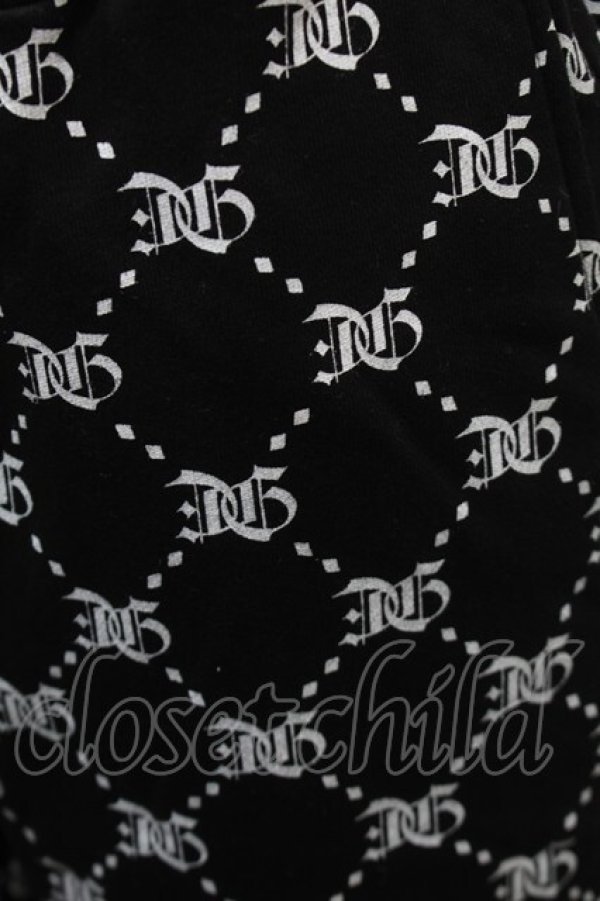 画像3: LOLITA / スウェットパンツ  黒ｘ白 S-25-10-29-060-LO-PA-HR-ZS (3)