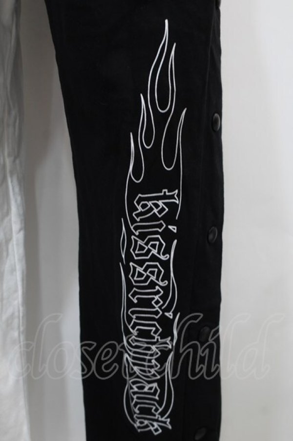 画像3: KRY CLOTHING / 「GIA」スウェットパンツ  黒ｘ白 S-25-10-29-062-EL-PA-HR-ZS (3)