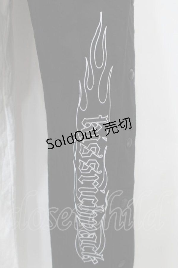 画像3: KRY CLOTHING / 「GIA」スウェットパンツ  黒ｘ白 S-25-10-29-062-EL-PA-HR-ZS (3)