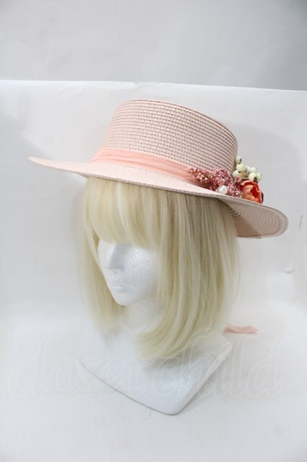 画像1: axes femme / アソートフラワーカンカン帽  ピンク S-25-10-29-009-AX-AC-HR-ZS (1)