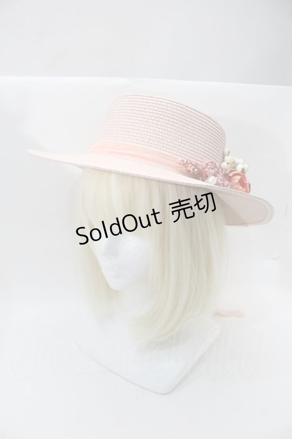 画像1: axes femme / アソートフラワーカンカン帽  ピンク S-25-10-29-009-AX-AC-HR-ZS (1)