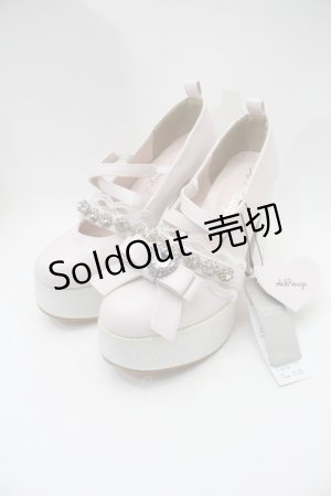 画像: Ank Rouge / ビジュー厚底パンプス  ピンク S-25-10-29-010-CA-SH-HR-ZS