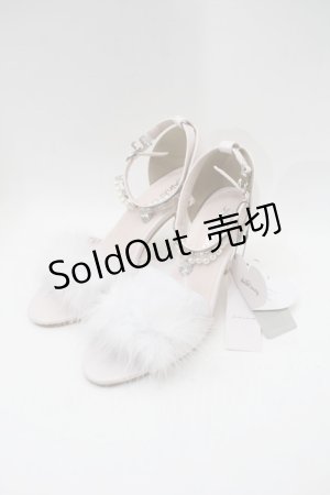 画像: Ank Rouge / きらきらフェザー ミュール  ピンク S-25-10-29-011-CA-SH-HR-ZS