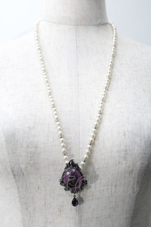 画像2: axes femme / ディズニーヴィランズ/ネックレス  ラベンダーｘシルバー S-25-10-29-012-AX-AC-AS-ZS (2)