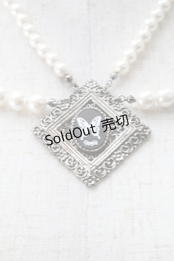 画像1: Sheglit / "Ulysses"ダブルパールネックレス  黒ｘ白 S-25-10-29-013-EL-AC-HR-ZS (1)