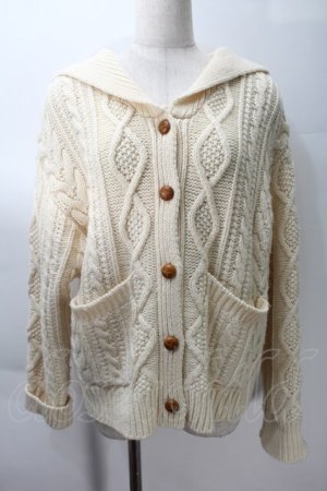 画像: PINK HOUSE / セーラーカラーニットカーディガン  オフ S-25-10-29-018-LO-TO-AS-ZS