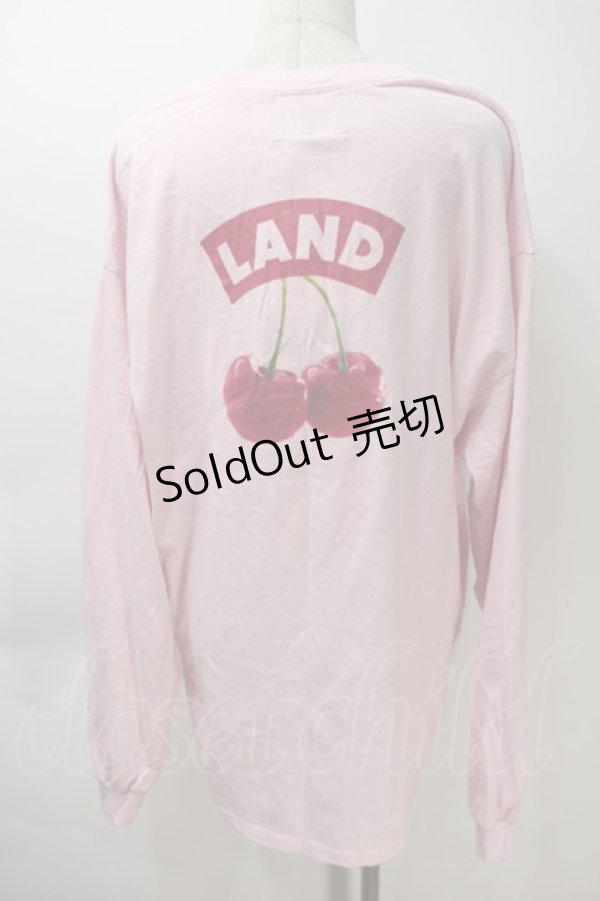 画像2: LAND by MILKBOY / CHERRY L.S. TEE  ライトピンク S-25-10-29-021-MB-TO-HR-ZS (2)