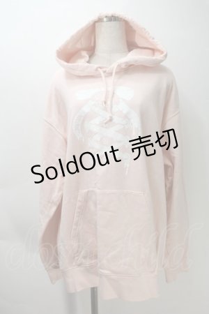 画像: KRY CLOTHING / サンリオコラボ 裏毛プルオーバーパーカー  ピンク S-25-10-29-022-EL-BL-HR-ZS