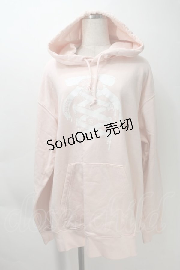 画像1: KRY CLOTHING / サンリオコラボ 裏毛プルオーバーパーカー  ピンク S-25-10-29-022-EL-BL-HR-ZS (1)