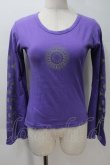 画像1: GOTH / プリント長袖カットソー  パープル S-25-10-29-023-GO-TS-HR-ZS (1)