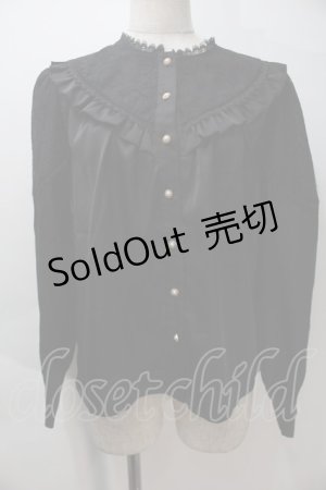 画像: axes femme kawaii / 3wayジャボ付きブラウス  黒 S-25-10-29-026-AX-BL-AS-ZS