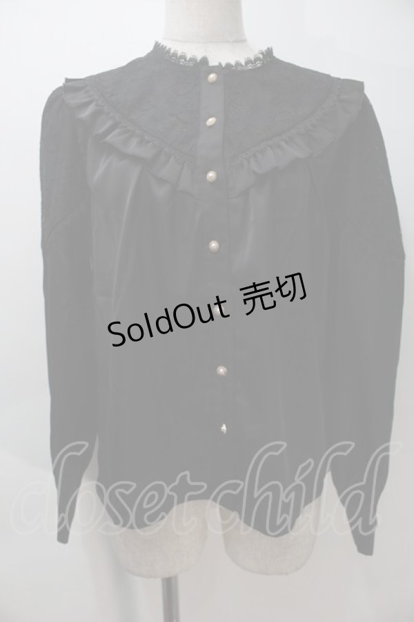 画像1: axes femme kawaii / 3wayジャボ付きブラウス  黒 S-25-10-29-026-AX-BL-AS-ZS (1)