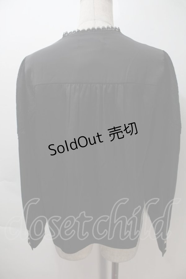 画像2: axes femme kawaii / 3wayジャボ付きブラウス  黒 S-25-10-29-026-AX-BL-AS-ZS (2)