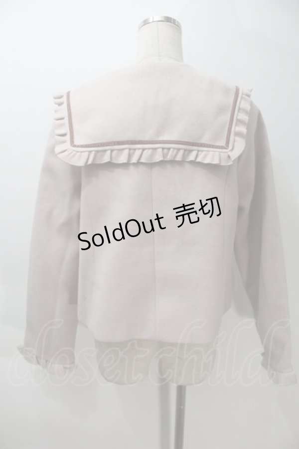 画像2: m petit by misako / セーラー襟ショートコート M ピンク S-25-10-29-027-LO-CO-AS-ZS (2)