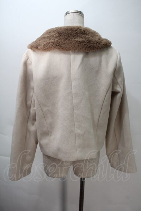 画像2: m petit by misako / ファー襟ショートコート M ベージュ S-25-10-29-030-LO-CO-AS-ZS (2)