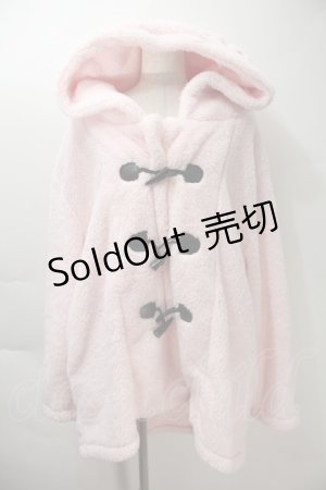 画像: KRY CLOTHING / 「MOKOMOKO2020」ボアBIGフードダッフル  ピンク S-25-10-29-031-EL-CO-HR-ZS