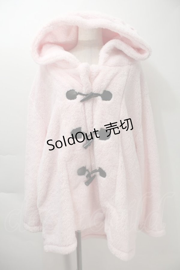 画像1: KRY CLOTHING / 「MOKOMOKO2020」ボアBIGフードダッフル  ピンク S-25-10-29-031-EL-CO-HR-ZS (1)