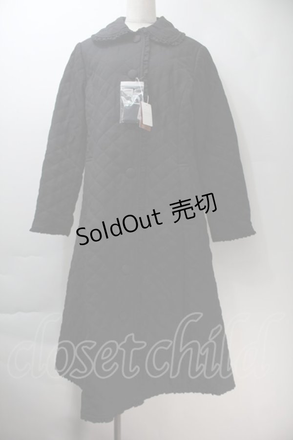 画像1: PINK HOUSE / キルティングロングコート  黒 S-25-10-29-035-LO-CO-AS-ZS (1)