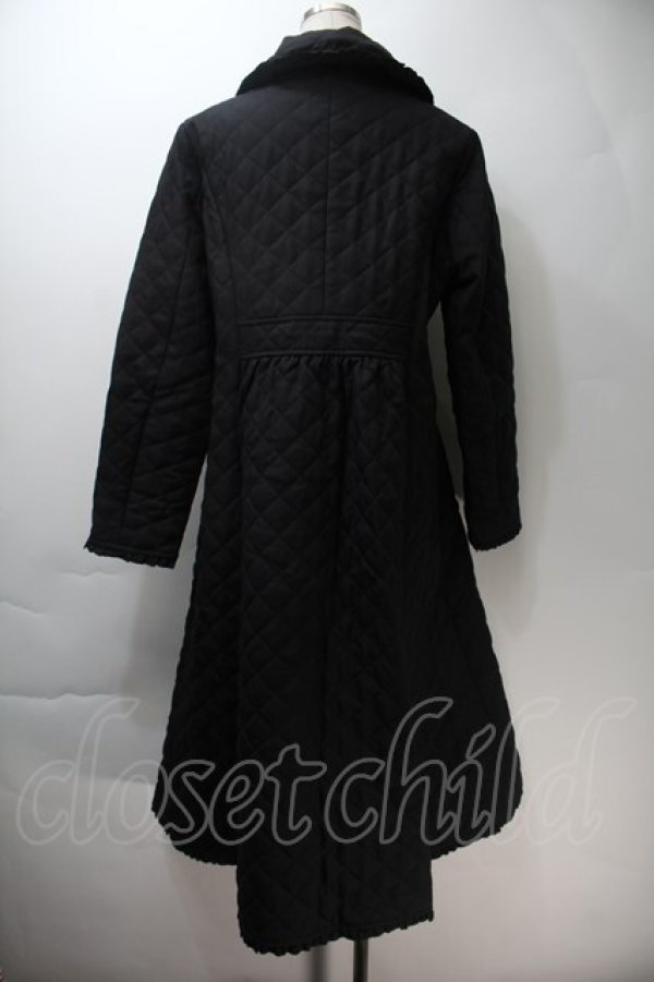 画像2: PINK HOUSE / キルティングロングコート  黒 S-25-10-29-035-LO-CO-AS-ZS (2)