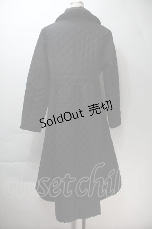 画像2: PINK HOUSE / キルティングロングコート  黒 S-25-10-29-035-LO-CO-AS-ZS (2)