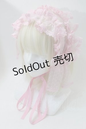 画像: metamorphose / Fairyフリルヘッドドレス  ピンク S-25-10-29-005-ME-AC-AS-ZS