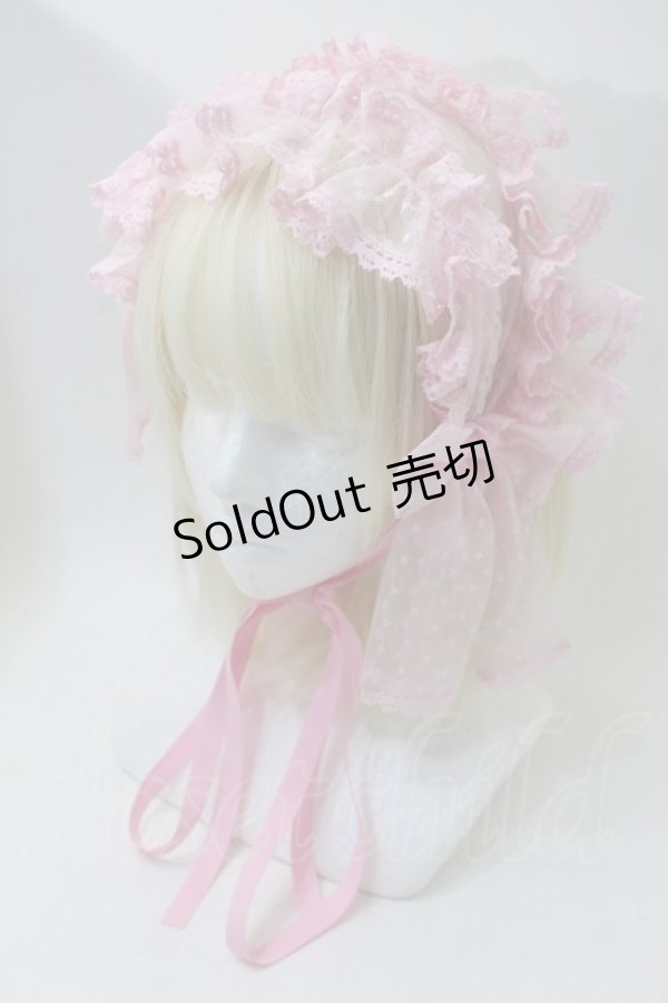 画像1: metamorphose / Fairyフリルヘッドドレス  ピンク S-25-10-29-005-ME-AC-AS-ZS (1)