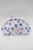 画像1: LIZ LISA / 花柄ポーチ  白 S-25-10-30-001-LO-ZA-HR-ZS (1)