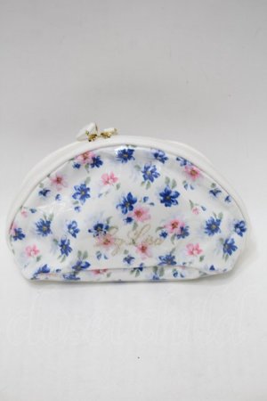 画像: LIZ LISA / 花柄ポーチ  白 S-25-10-30-001-LO-ZA-HR-ZS