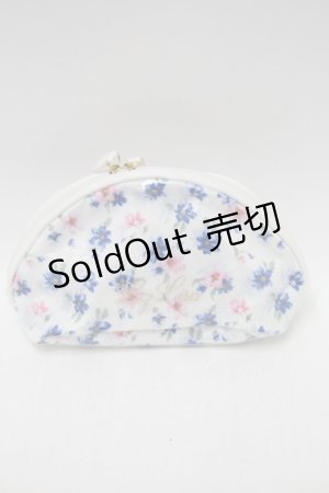 画像: LIZ LISA / 花柄ポーチ  白 S-25-10-30-001-LO-ZA-HR-ZS