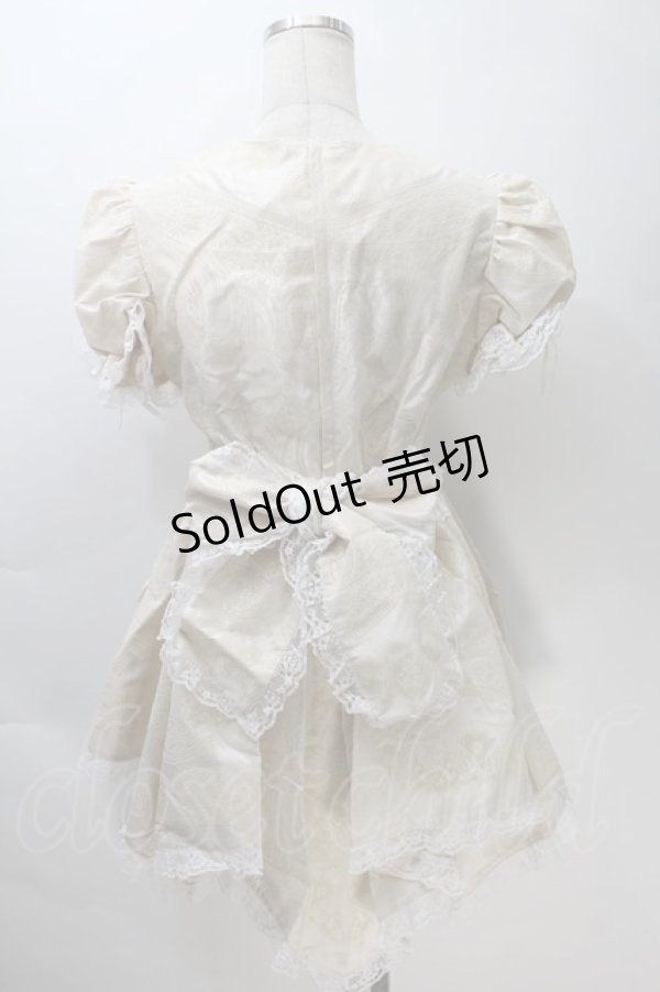 画像2: MARBLE / フロッキーワンピース  オフ S-25-10-30-033-GO-OP-AS-ZS (2)