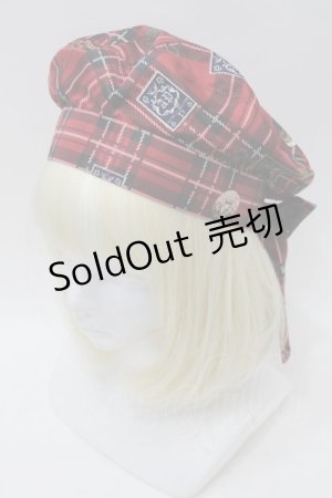 画像: Angelic Pretty / British Bearベレー  赤 S-25-10-30-005-AP-AC-AS-ZS