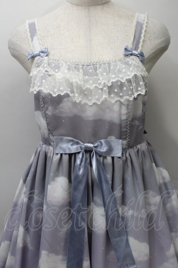 画像3: Angelic Pretty / Misty Sky Brilliant ColorジャンパースカートSet  Melancholic Moon(グレー×ピンク) S-25-10-30-037-AP-OP-AS-ZS (3)