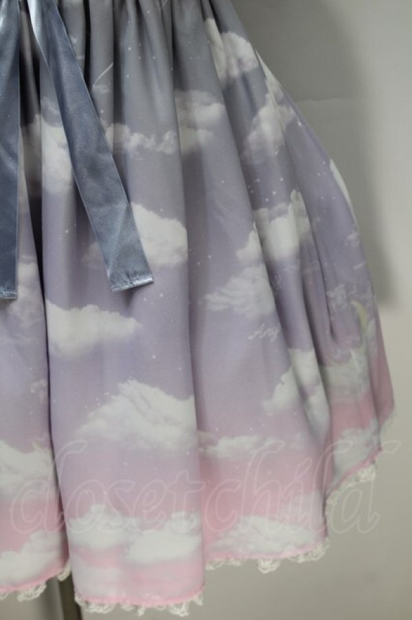 画像4: Angelic Pretty / Misty Sky Brilliant ColorジャンパースカートSet  Melancholic Moon(グレー×ピンク) S-25-10-30-037-AP-OP-AS-ZS (4)