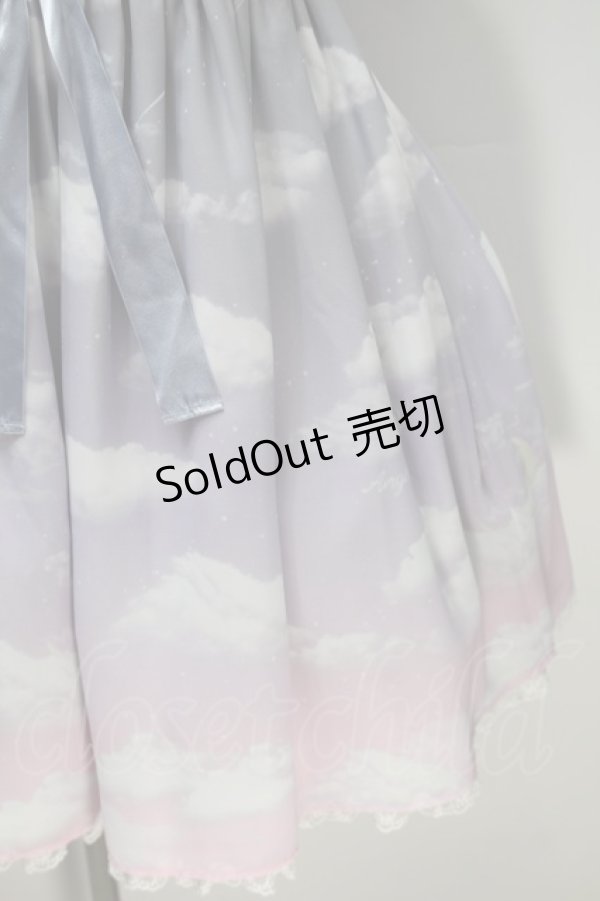 画像4: Angelic Pretty / Misty Sky Brilliant ColorジャンパースカートSet  Melancholic Moon(グレー×ピンク) S-25-10-30-037-AP-OP-AS-ZS (4)