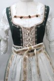 画像3: Beaver Duke / Alpine Maiden Vintageワンピース  オフｘグリーン S-25-10-30-038-LO-OP-HR-ZS (3)