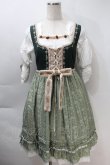 画像5: Beaver Duke / Alpine Maiden Vintageワンピース  オフｘグリーン S-25-10-30-038-LO-OP-HR-ZS (5)