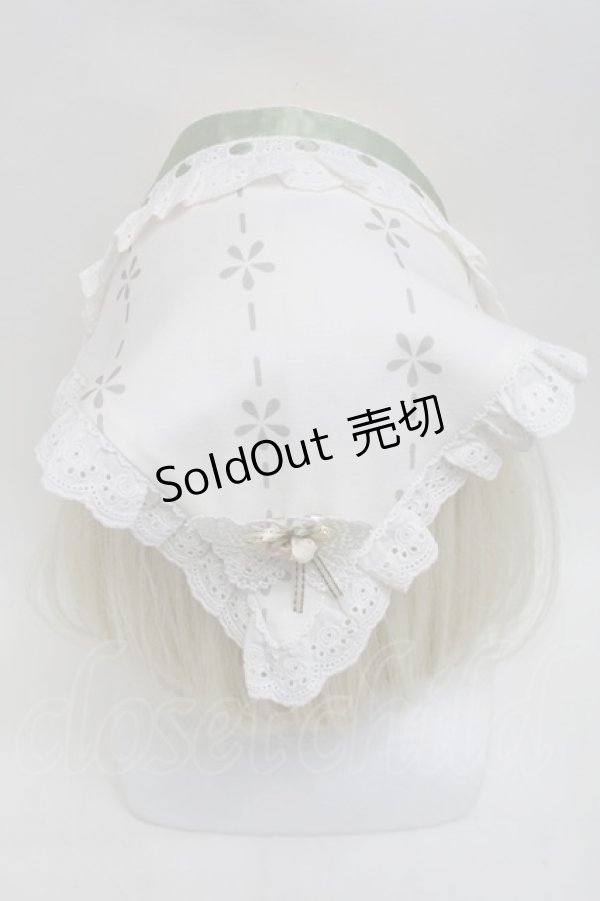 画像8: Beaver Duke / Alpine Maiden Vintageワンピース  オフｘグリーン S-25-10-30-038-LO-OP-HR-ZS (8)