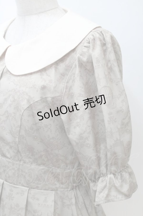 画像3: m petit by misako / NINA’Sコラボトワルドジュイワンピース M ベージュ S-25-10-30-039-LO-OP-AS-ZS (3)