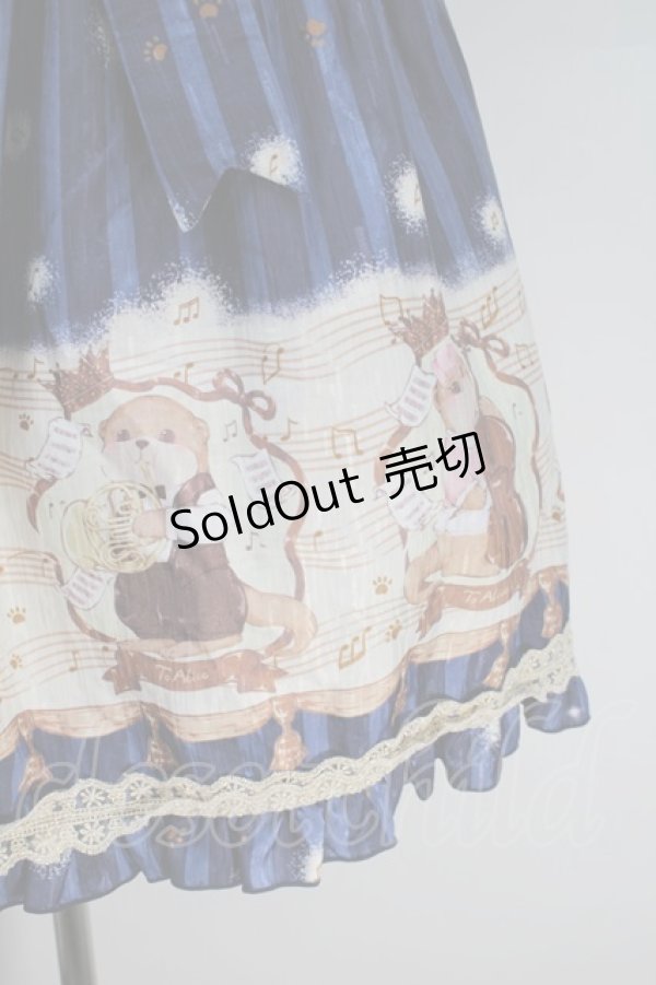 画像4: To Alice / カワウソコンサートジャンパースカート M 紺 S-25-10-30-044-LO-CO-HR-ZS (4)