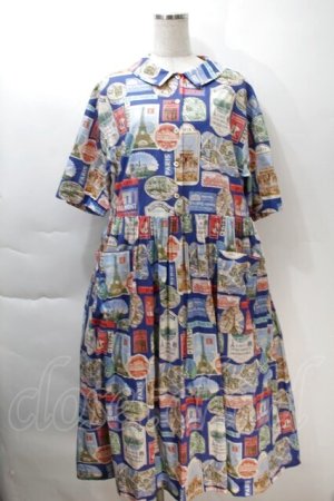 画像: Jane Marple / Memories of Parisコレットドレス  ブルー S-25-10-30-046-JM-OP-AS-ZS