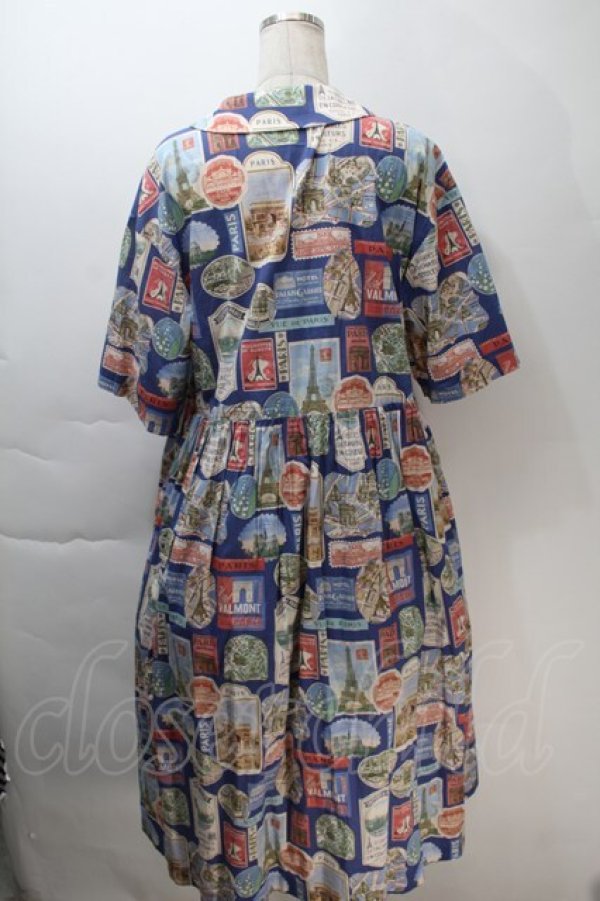 画像2: Jane Marple / Memories of Parisコレットドレス  ブルー S-25-10-30-046-JM-OP-AS-ZS (2)