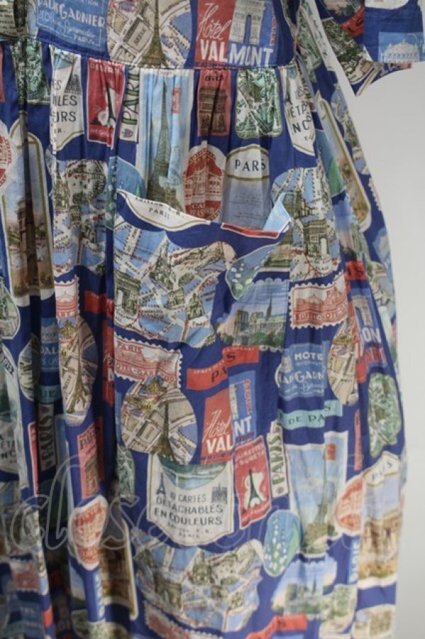 画像4: Jane Marple / Memories of Parisコレットドレス  ブルー S-25-10-30-046-JM-OP-AS-ZS (4)