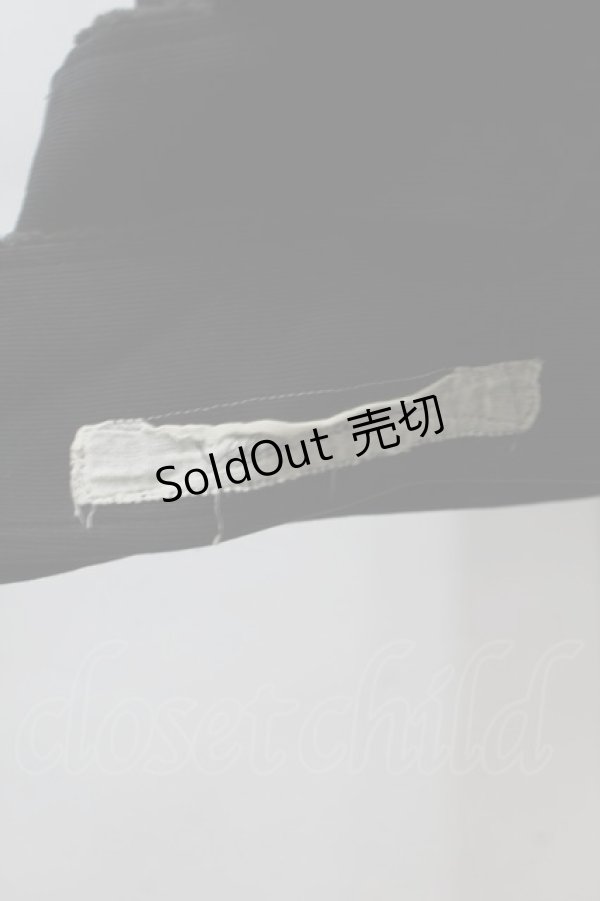 画像4: alice auaa / カットデニムミニスカート 1 黒 S-25-10-30-052-AA-SK-HR-ZS (4)