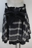 画像2: PEACE NOW / チェックスカート  黒 S-25-10-30-055-PU-SK-HR-ZS (2)