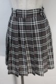 画像1: LOLITA / チェックプリーツスカート  グレー S-25-10-30-056-LO-SK-HR-ZS (1)