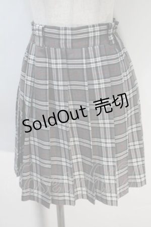 画像: LOLITA / チェックプリーツスカート  グレー S-25-10-30-056-LO-SK-HR-ZS