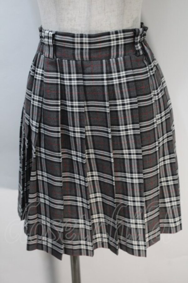 画像1: LOLITA / チェックプリーツスカート  グレー S-25-10-30-056-LO-SK-HR-ZS (1)