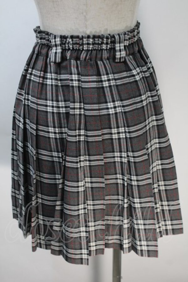 画像2: LOLITA / チェックプリーツスカート  グレー S-25-10-30-056-LO-SK-HR-ZS (2)